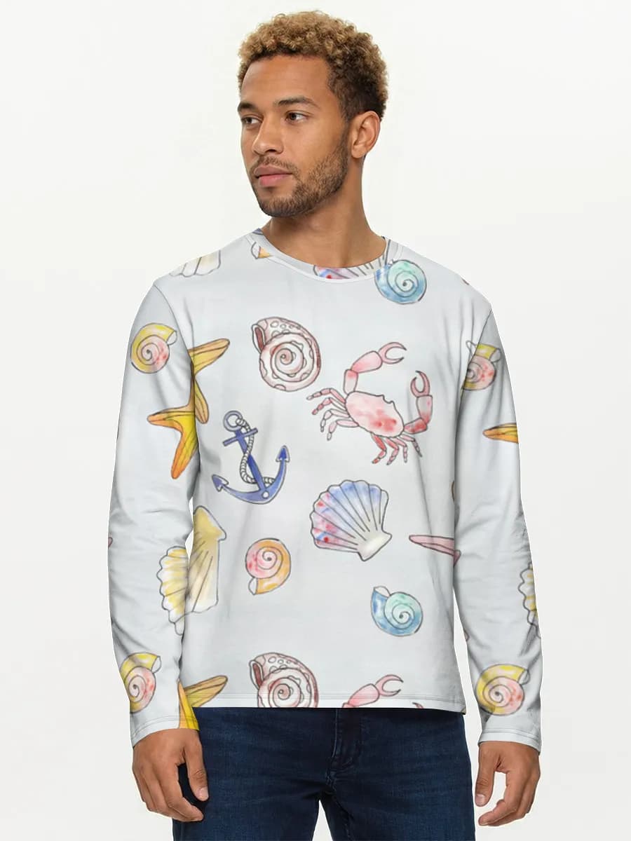 Men's cotton long sleeve shirt