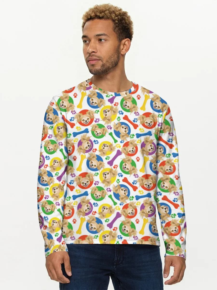 Men's cotton long sleeve shirt