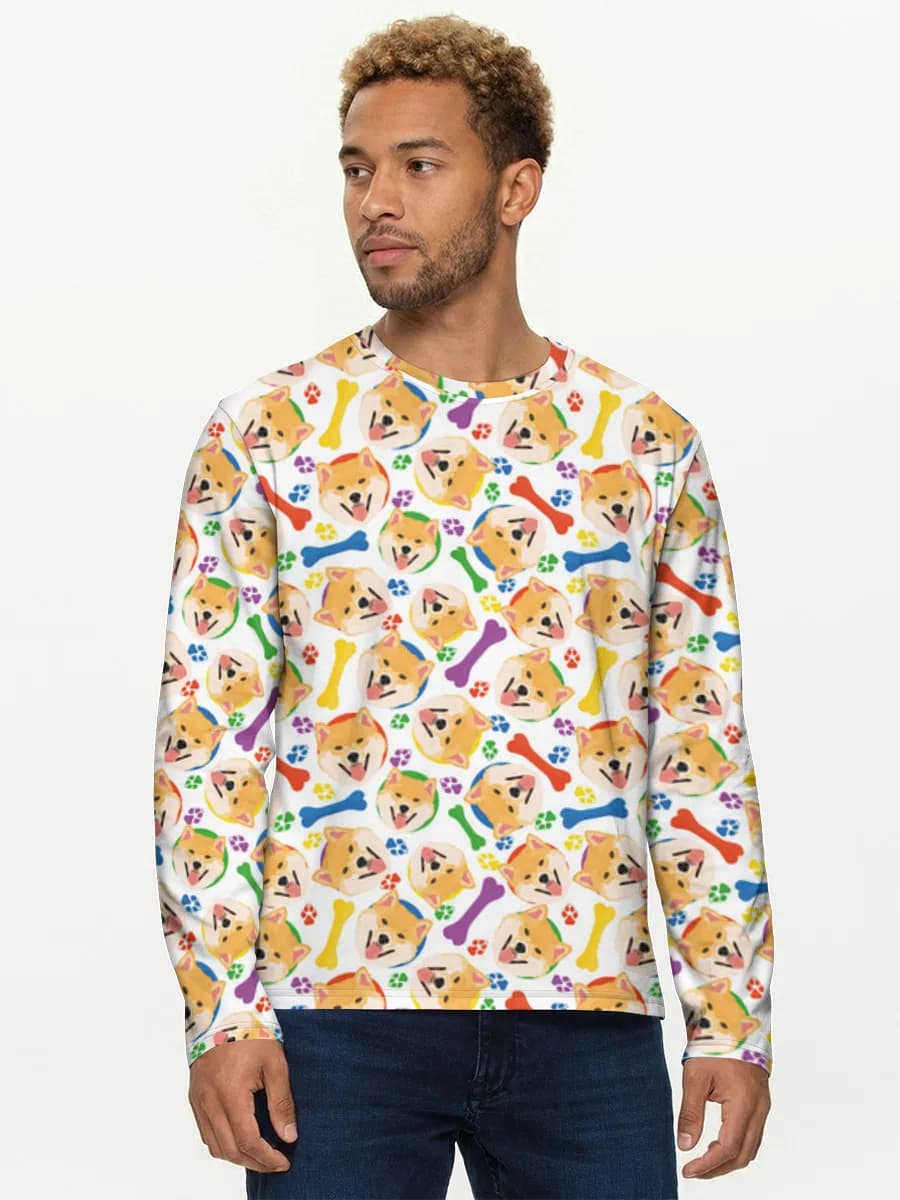 Men's cotton long sleeve shirt