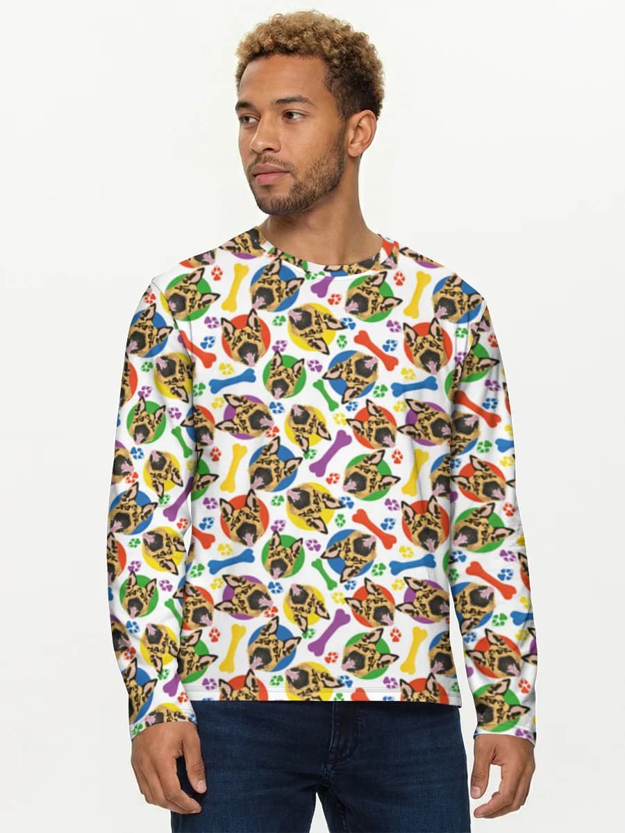 Men's cotton long sleeve shirt