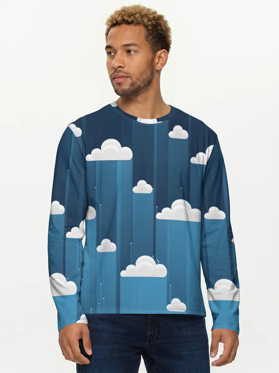 Men's cotton long sleeve shirt