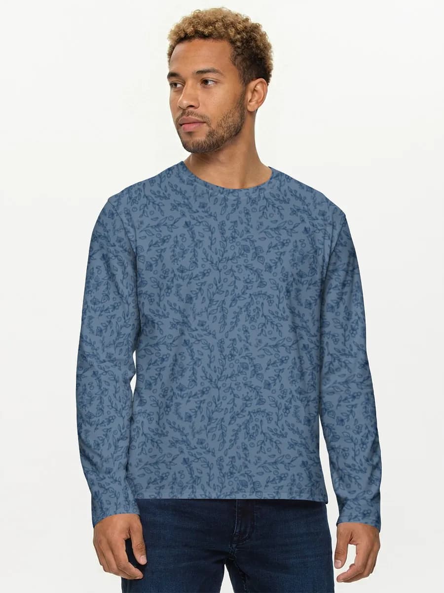 Men's cotton long sleeve shirt