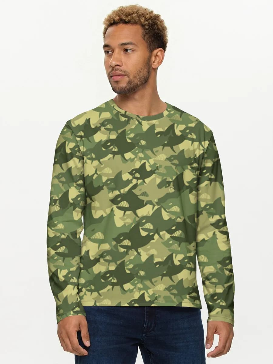 Men's cotton long sleeve shirt