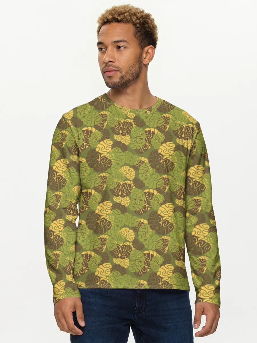 Bee Camo Swirl Print