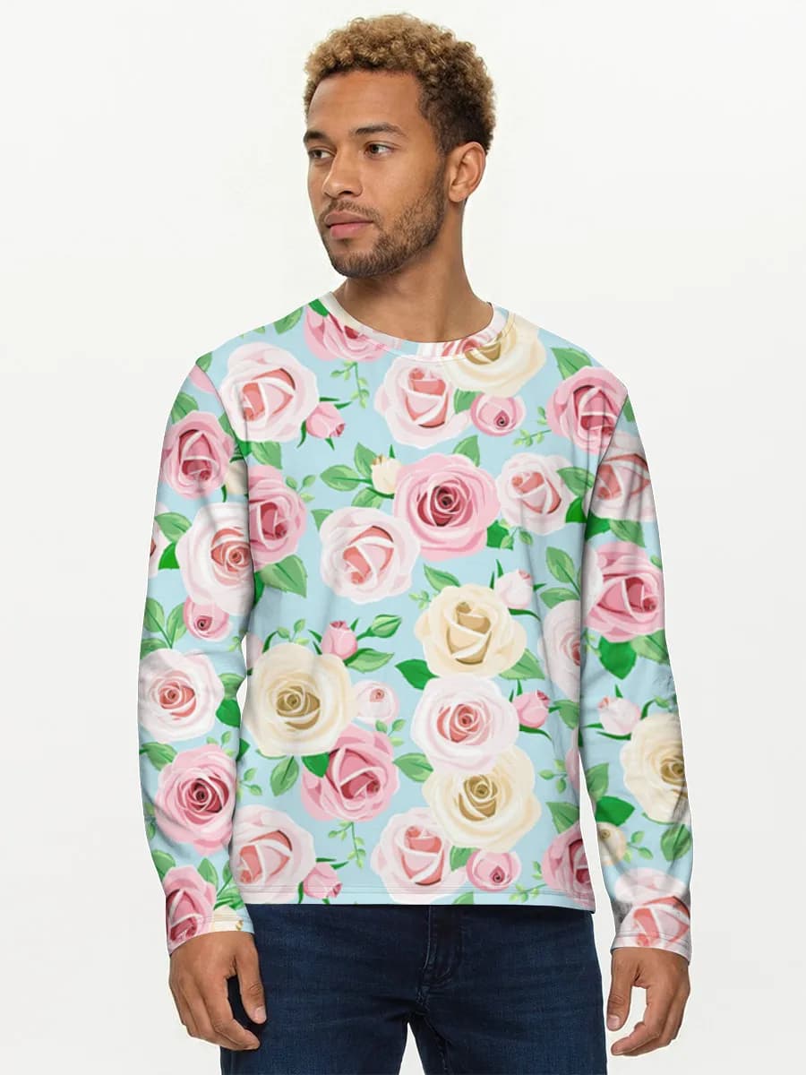 Men's cotton long sleeve shirt