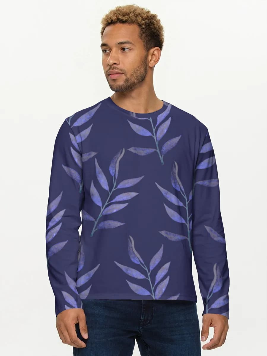 Men's cotton long sleeve shirt
