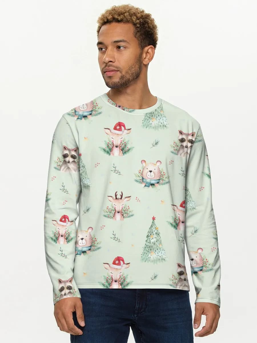 Men's cotton long sleeve shirt