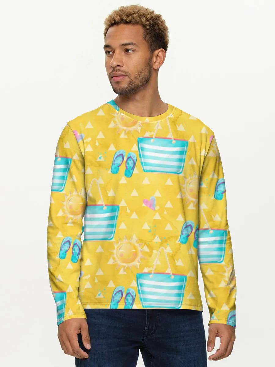 Men's cotton long sleeve shirt