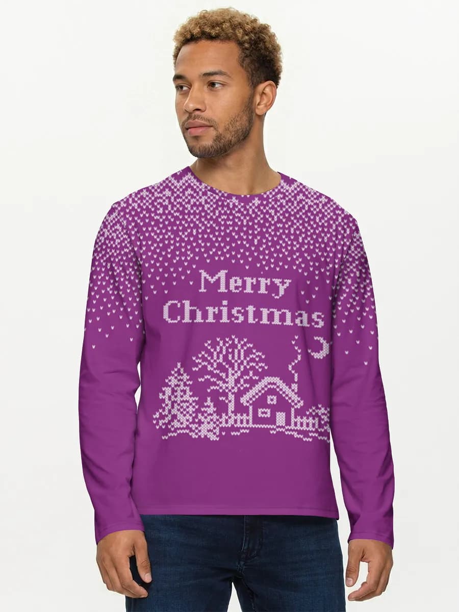 Men's cotton long sleeve shirt
