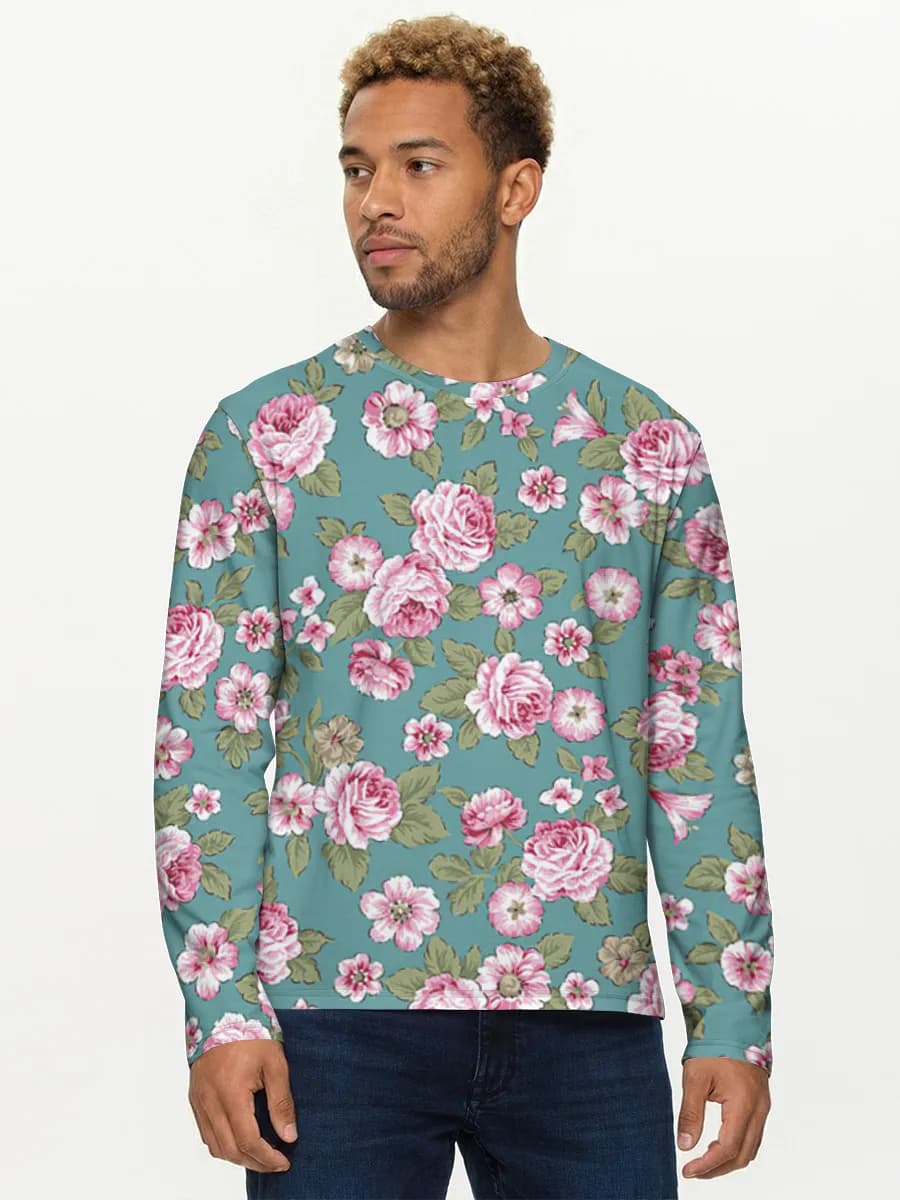 Men's cotton long sleeve shirt