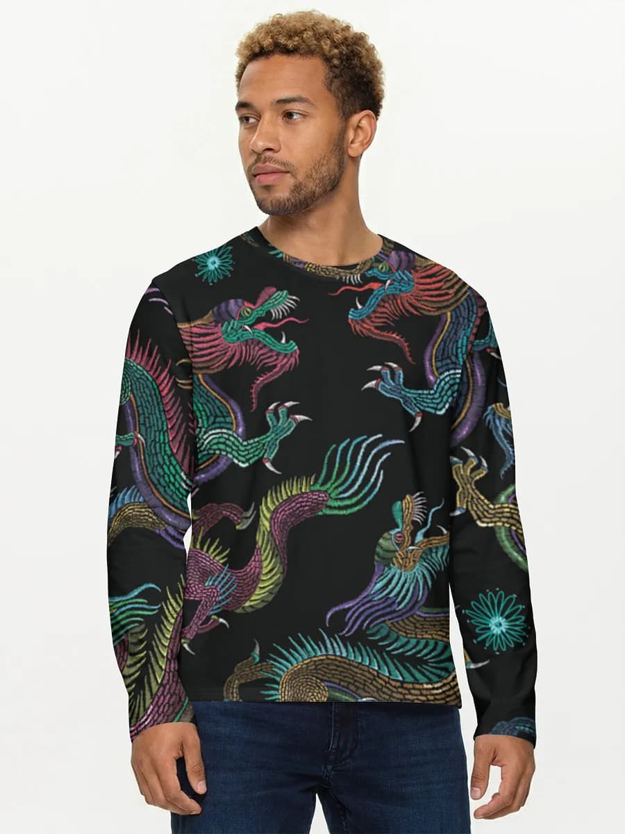 Men's cotton long sleeve shirt