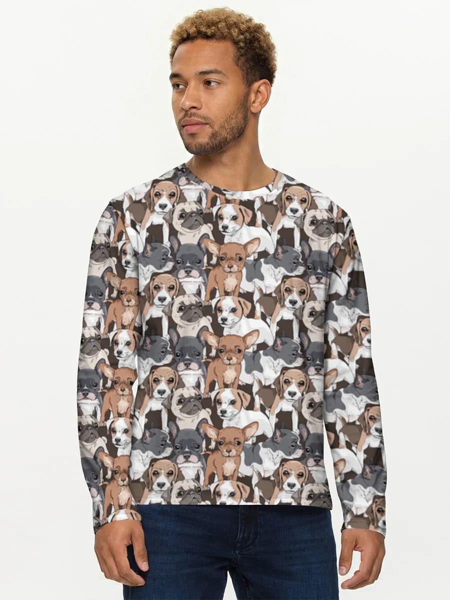 Men's cotton long sleeve shirt