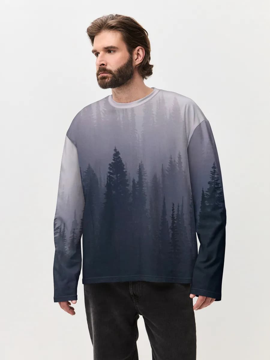 Misty Evergreen Forest