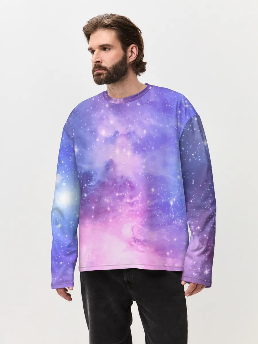 Men's oversized cotton long sleeve