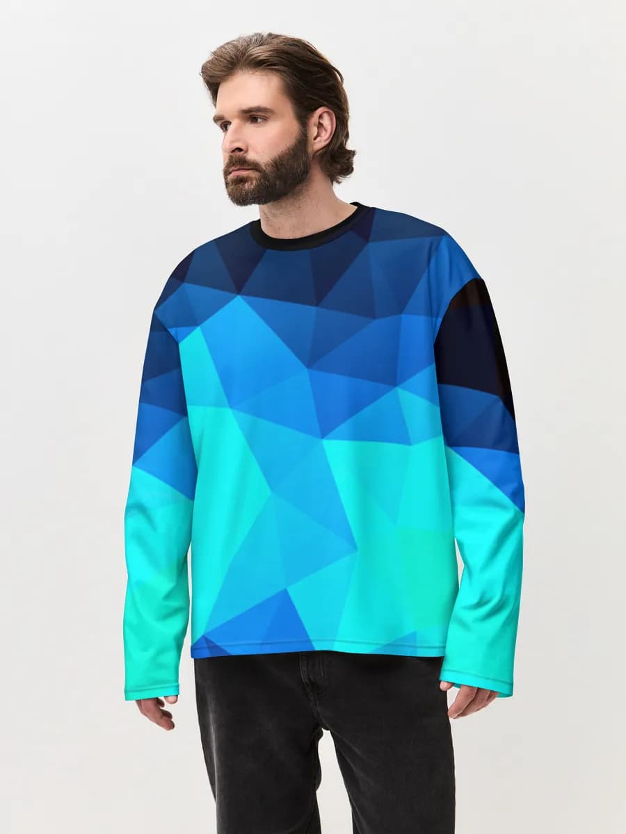 Men's oversized cotton long sleeve