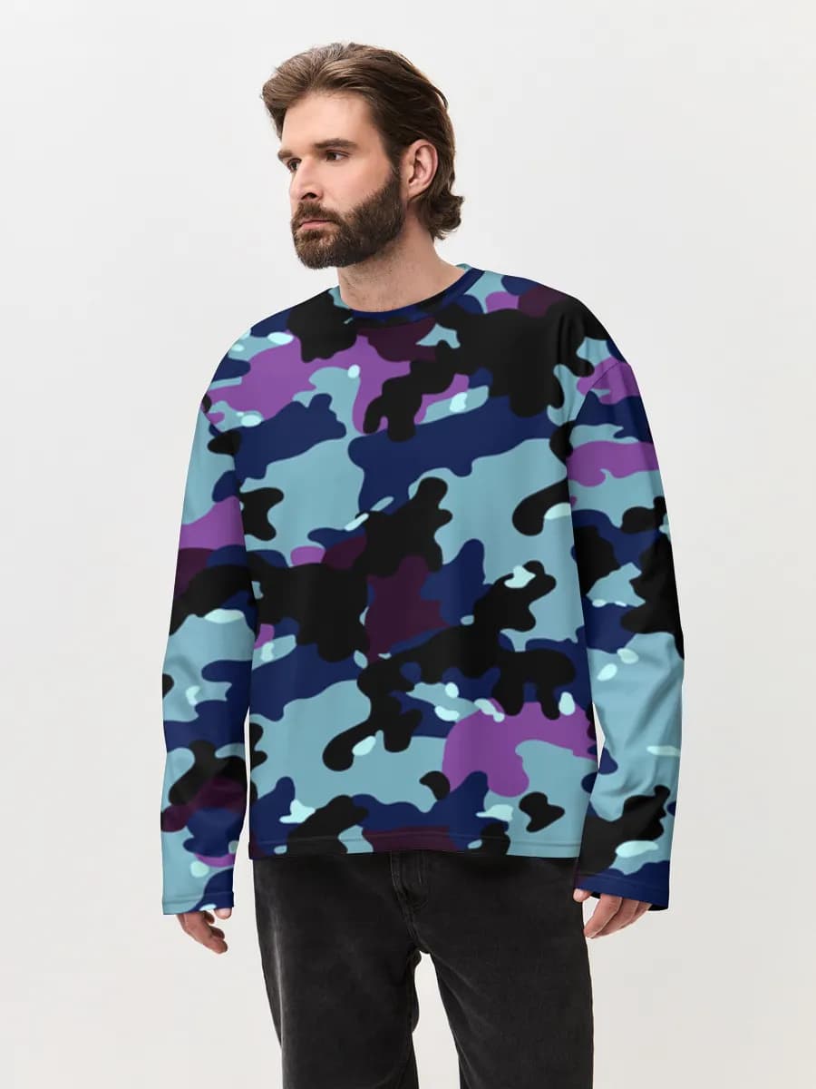 Men's oversized cotton long sleeve