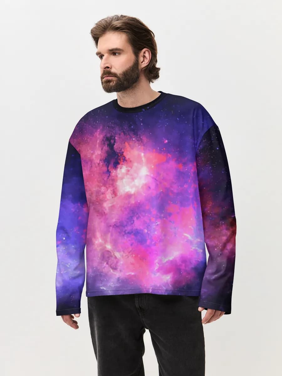 Men's oversized cotton long sleeve