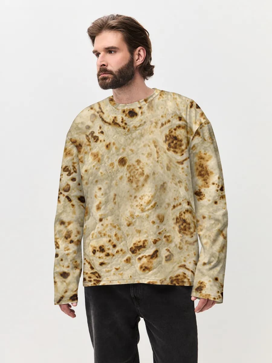 Men's oversized cotton long sleeve