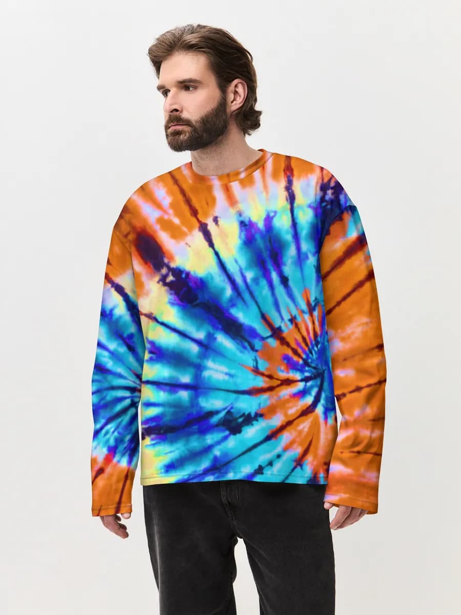 Men's oversized cotton long sleeve