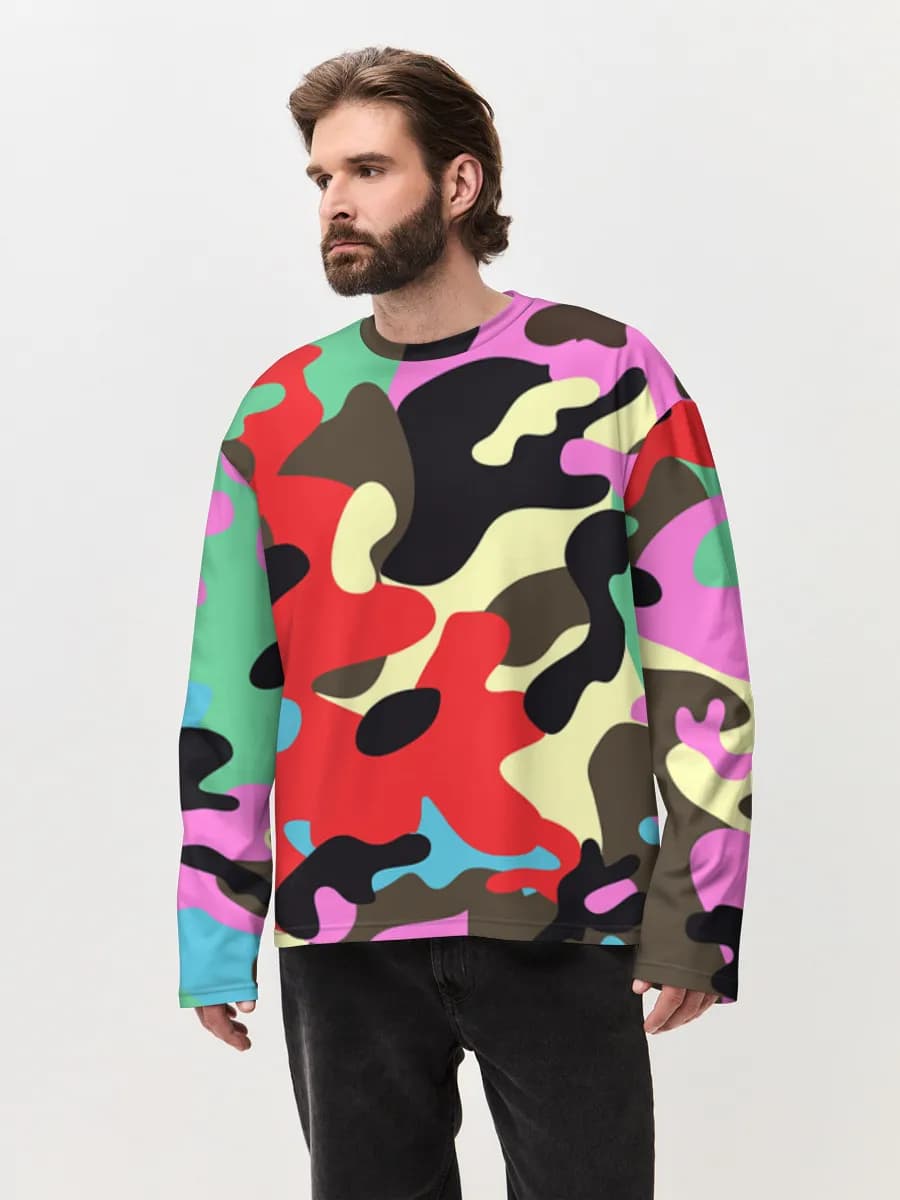 Men's oversized cotton long sleeve