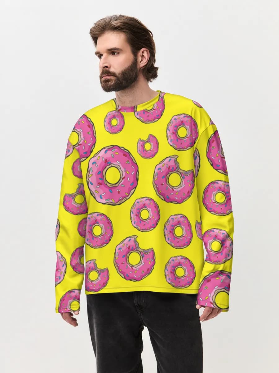 Men's oversized cotton long sleeve