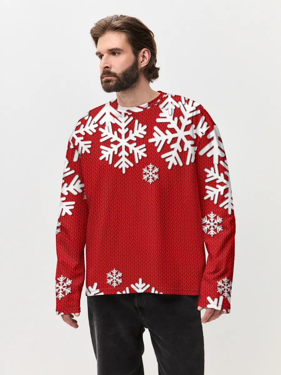 Men's oversized cotton long sleeve