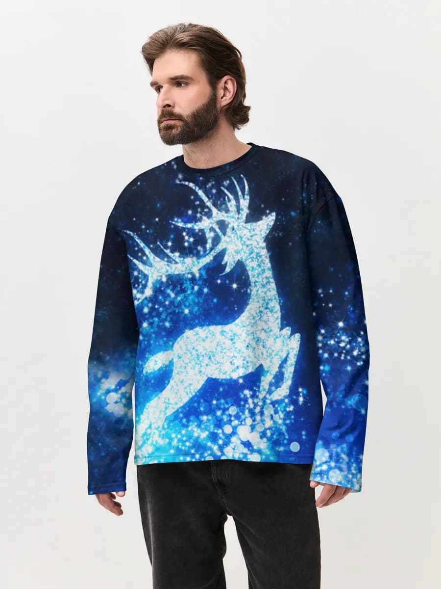 Men's oversized cotton long sleeve