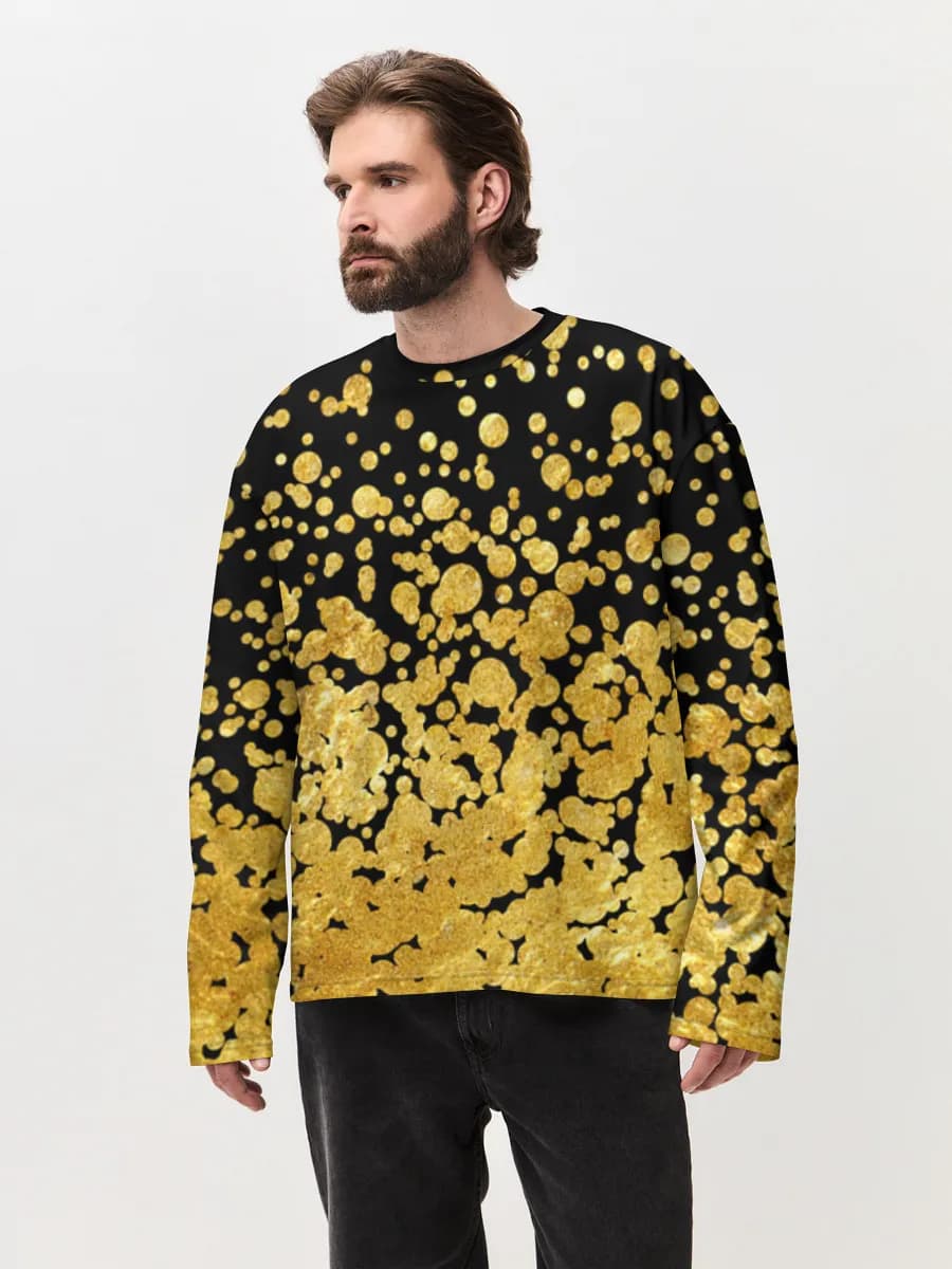 Men's oversized cotton long sleeve