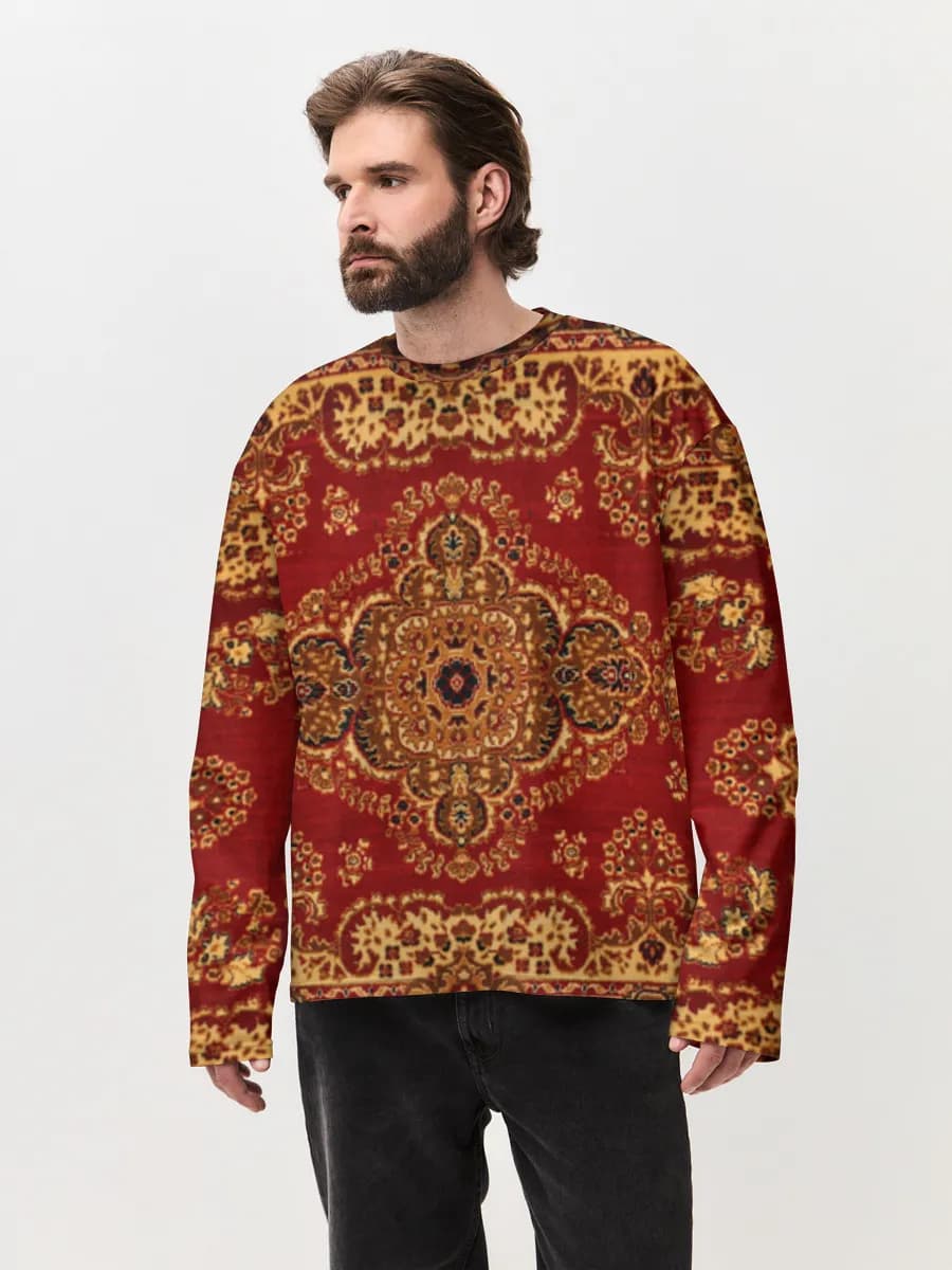 Men's oversized cotton long sleeve
