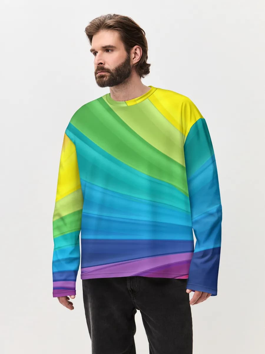 Men's oversized cotton long sleeve