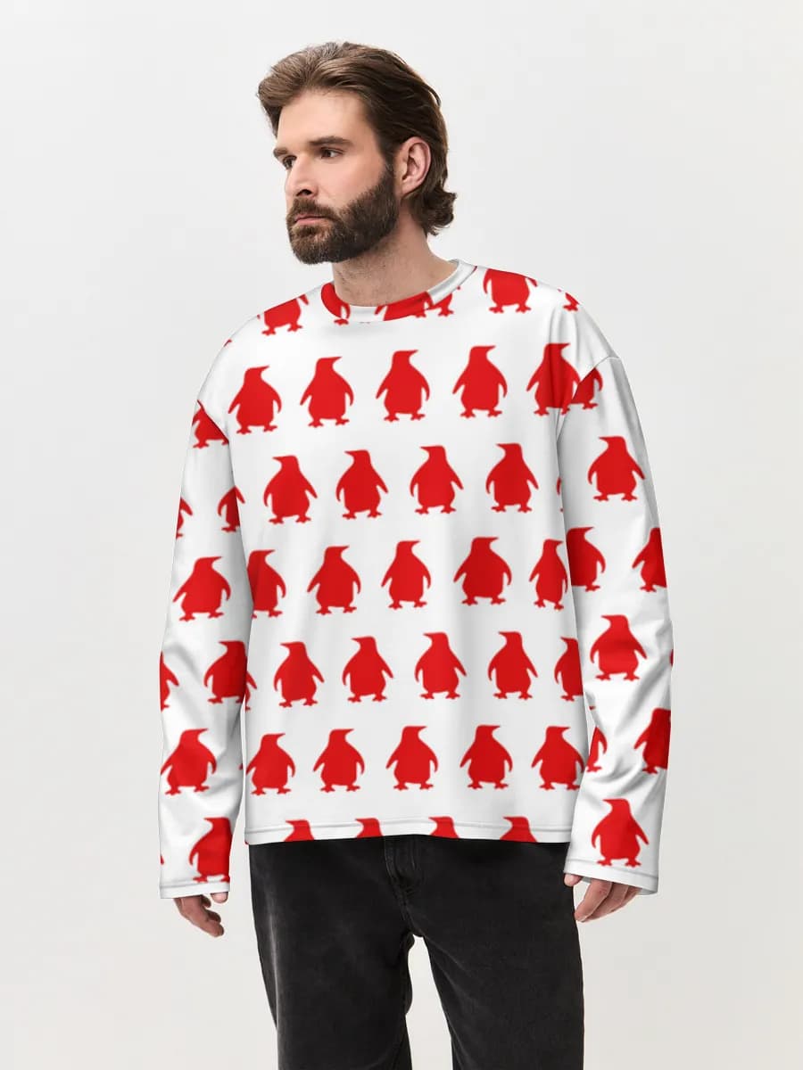 Red Penguin Silhouettes