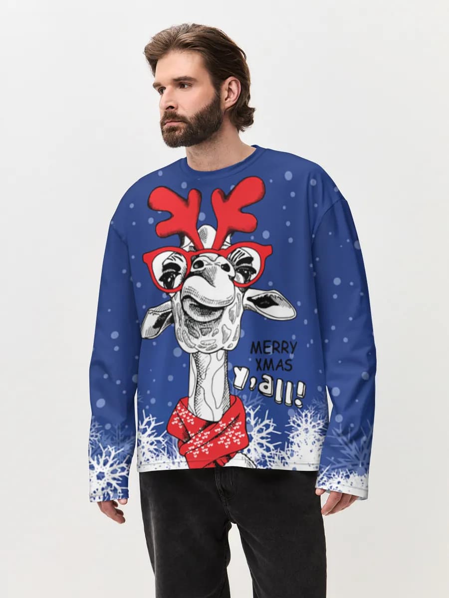 Men's oversized cotton long sleeve