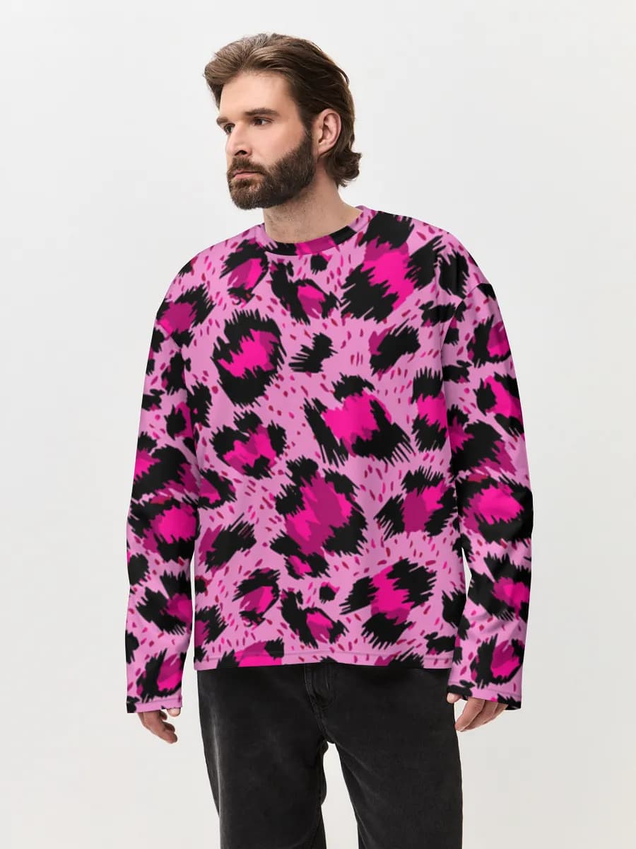 Men's oversized cotton long sleeve