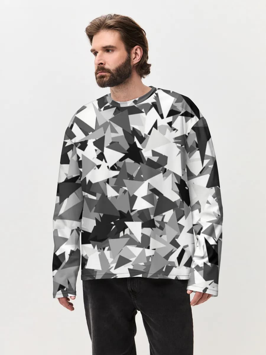 Men's oversized cotton long sleeve
