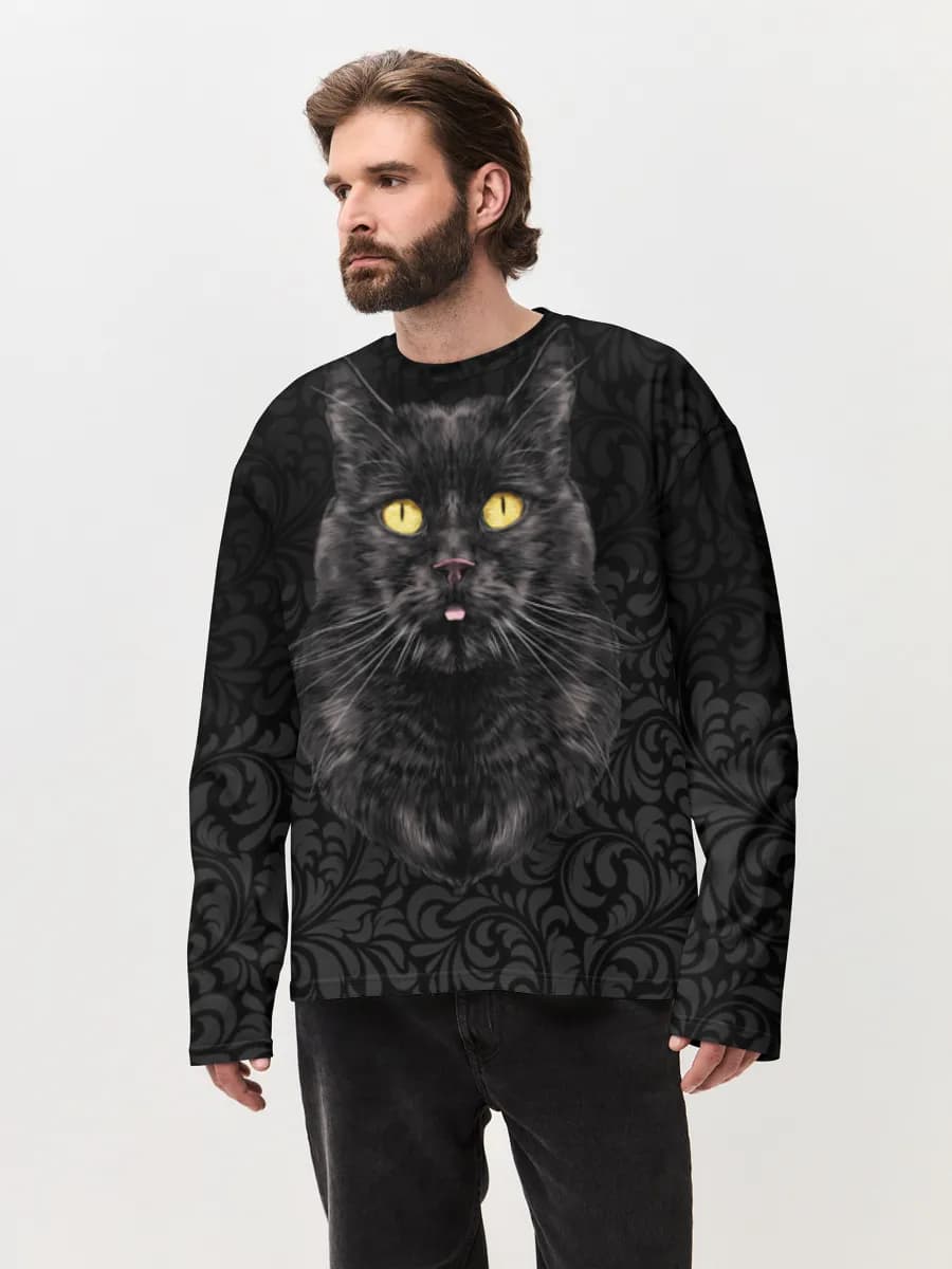 Gothic Black Cat Portrait