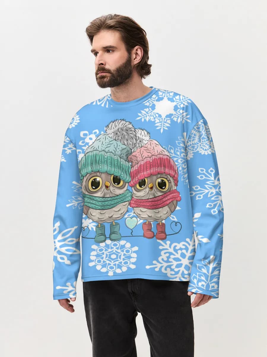 Cozy Winter Owl Couple