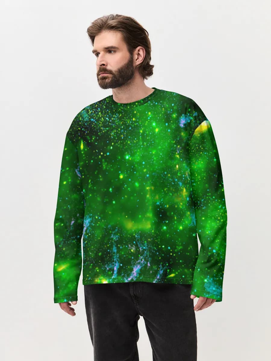 Men's oversized cotton long sleeve