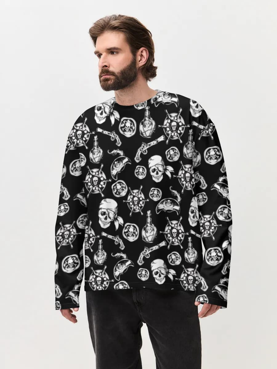 Pirate Skulls And Ship Wheels