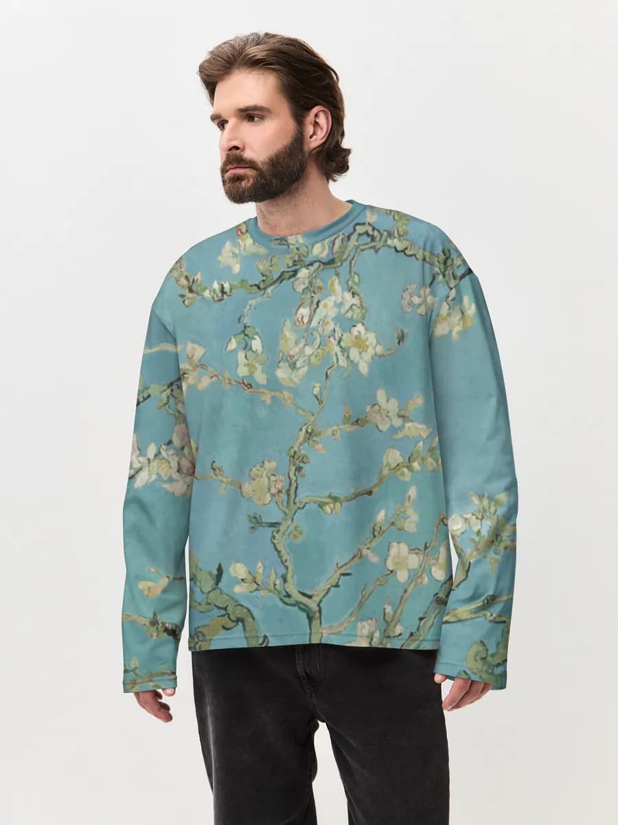 Men's oversized cotton long sleeve