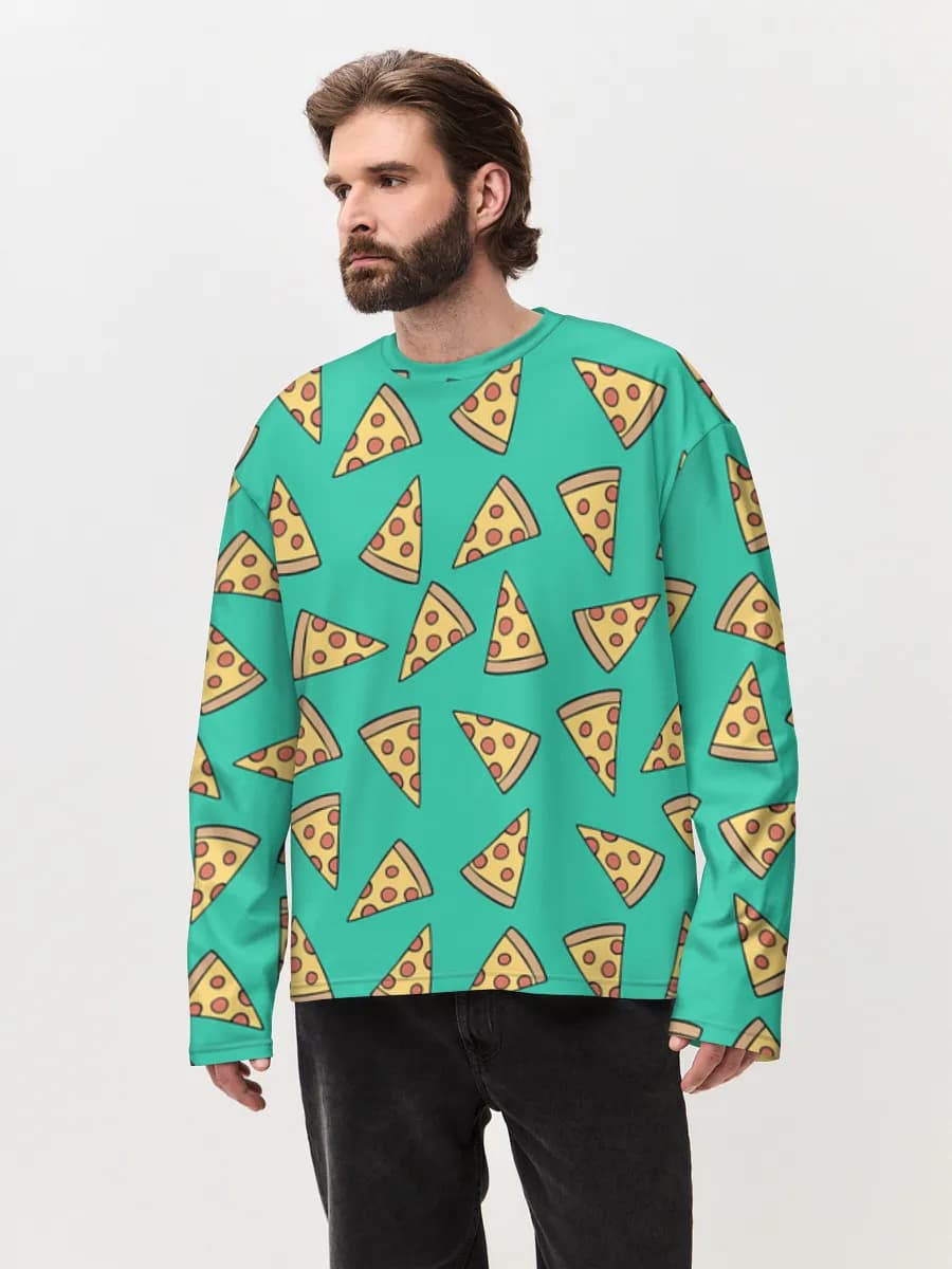 Men's oversized cotton long sleeve