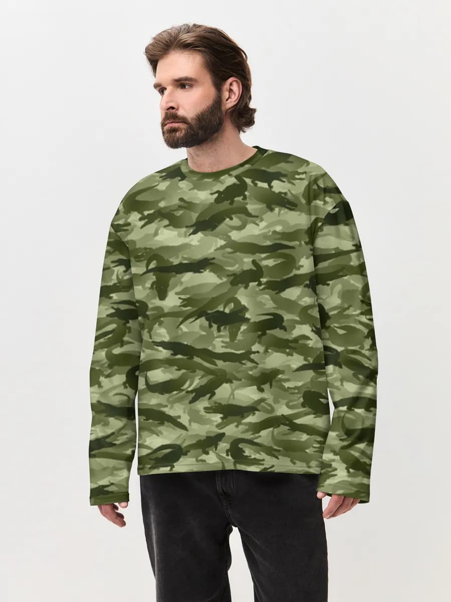 Men's oversized cotton long sleeve