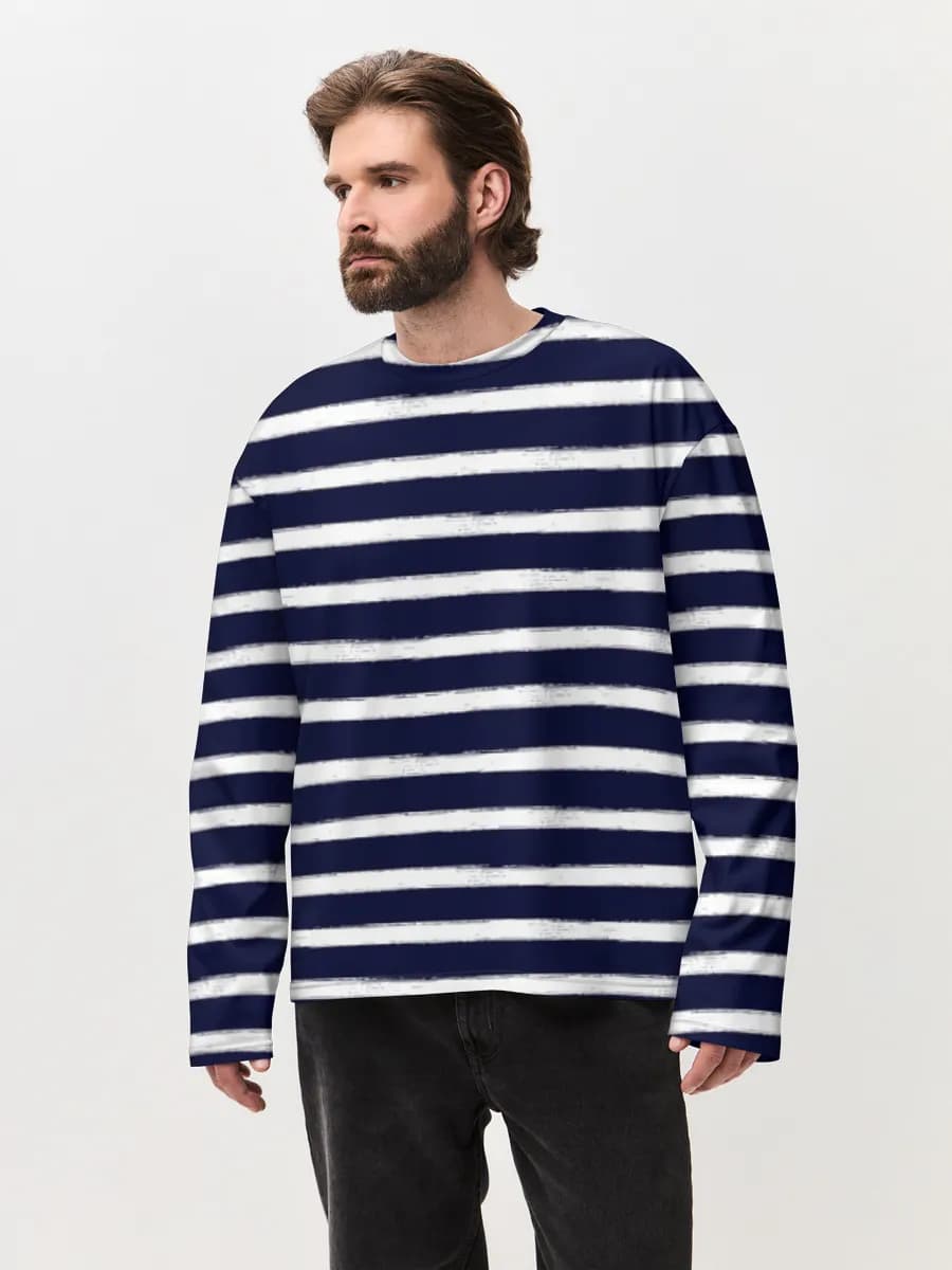 Men's oversized cotton long sleeve