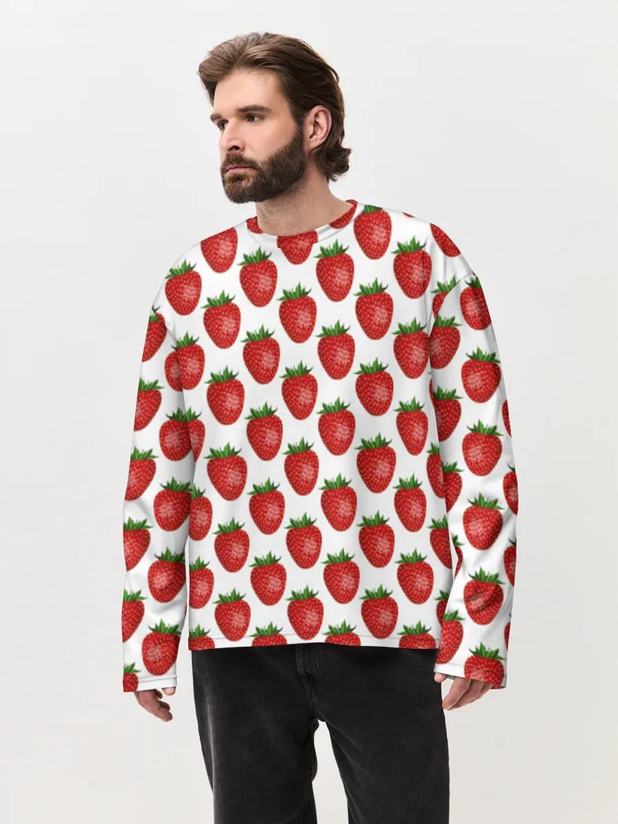 Men's oversized cotton long sleeve