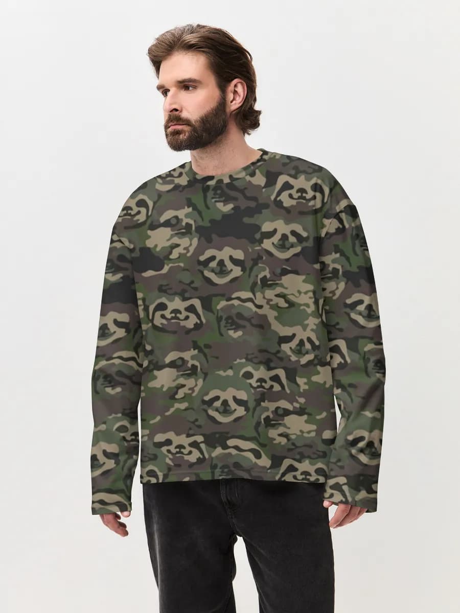Men's oversized cotton long sleeve