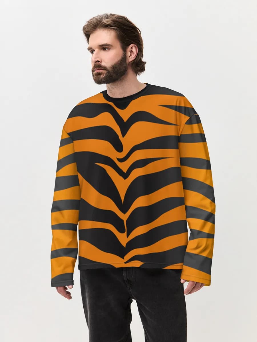 Men's oversized cotton long sleeve