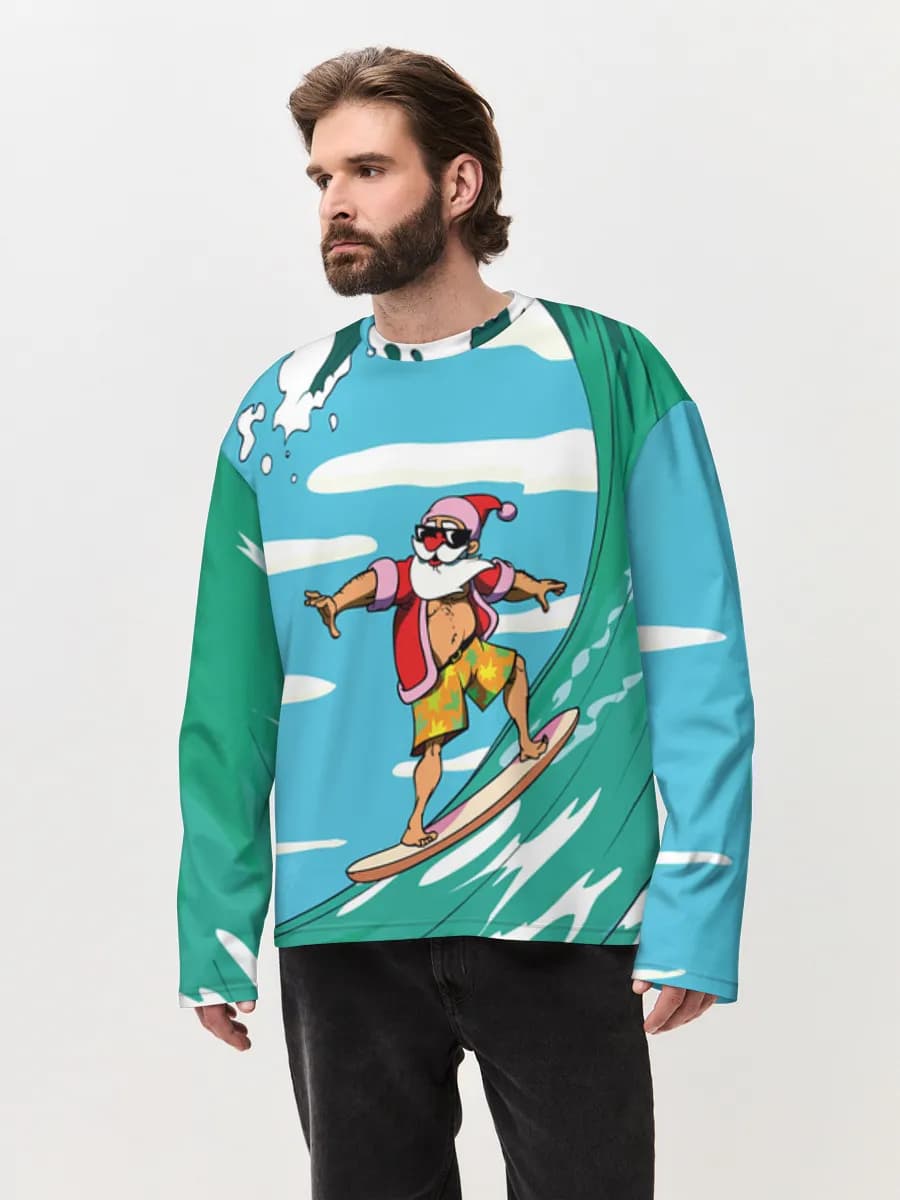 Men's oversized cotton long sleeve