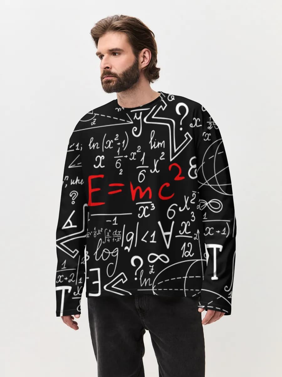 Men's oversized cotton long sleeve