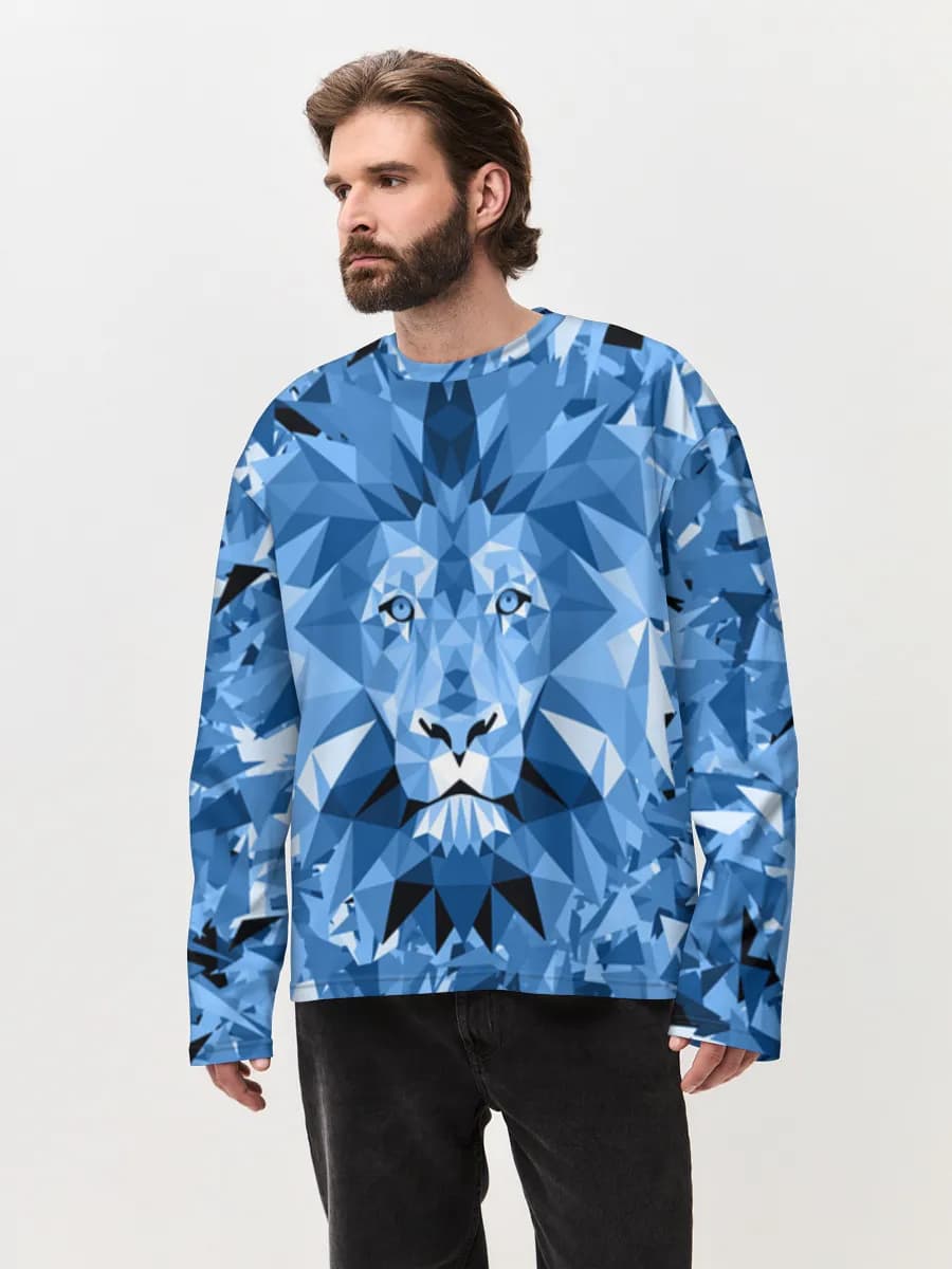 Men's oversized cotton long sleeve