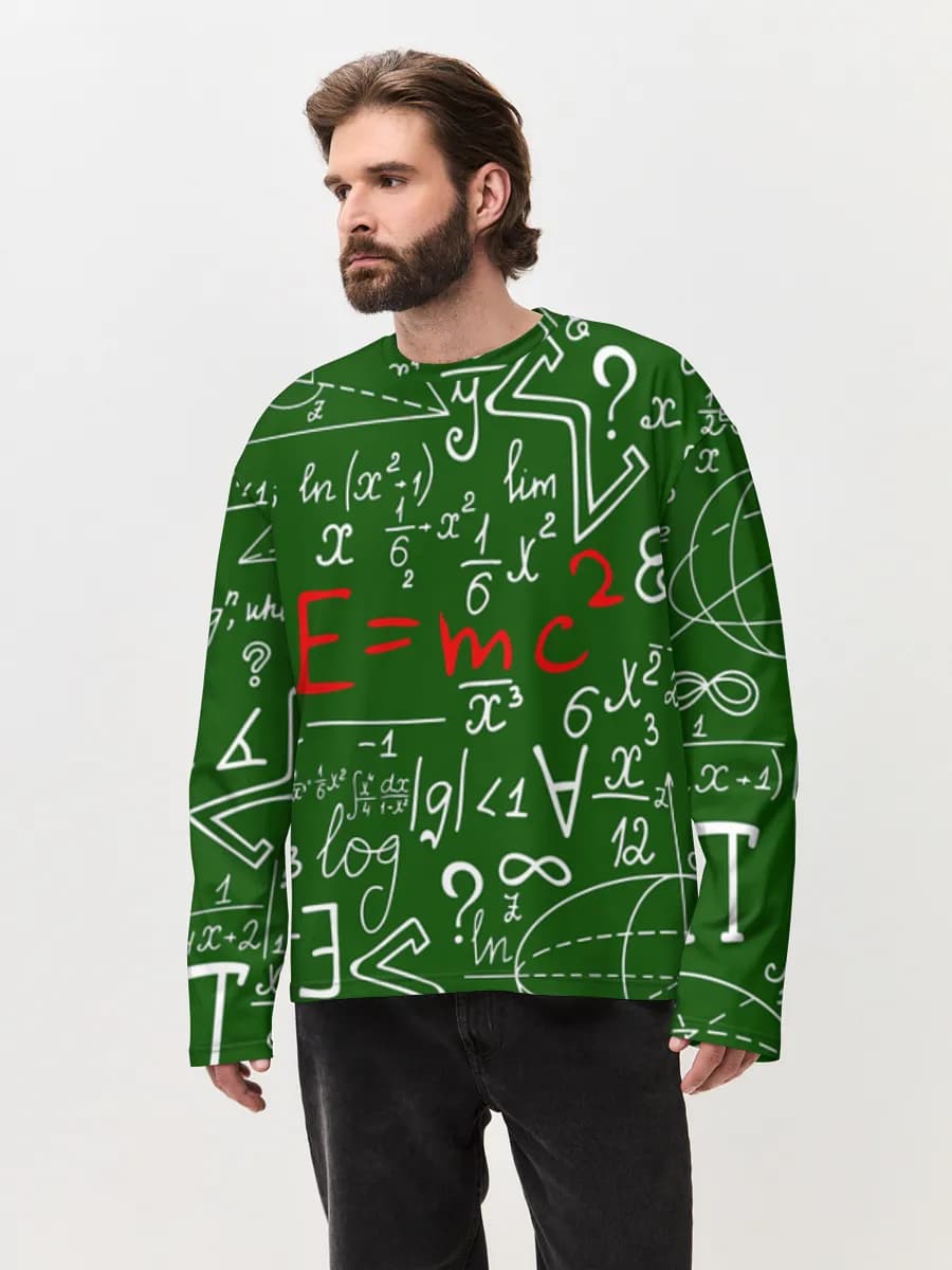 Men's oversized cotton long sleeve