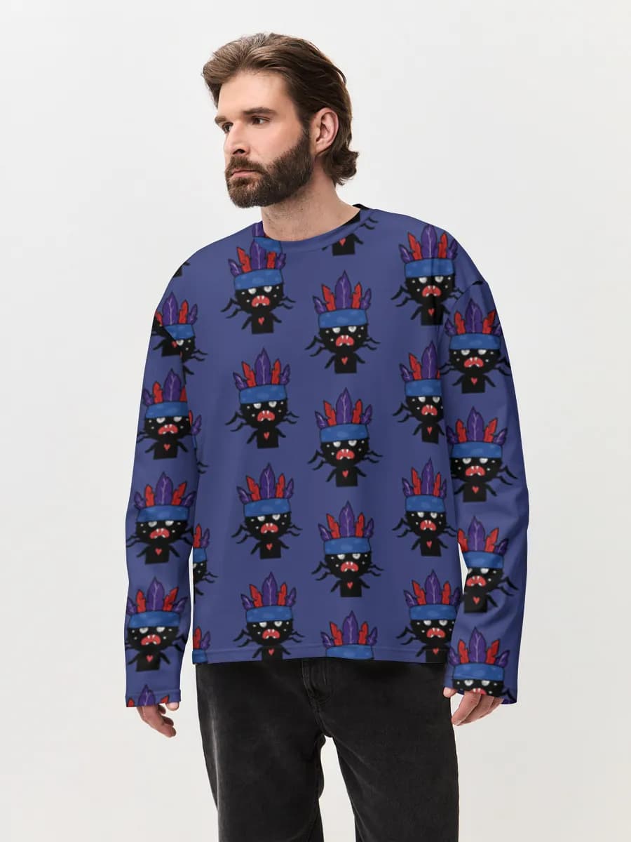Men's oversized cotton long sleeve